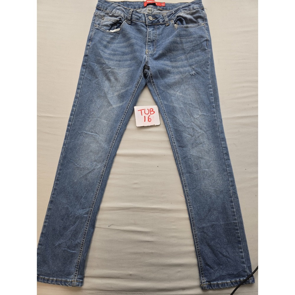 Ring of Fire Mens Slim Fit Jeans Medium Wash Denim Blue 31x30